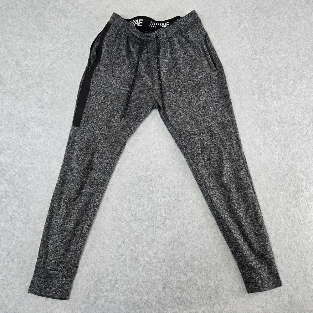 American Eagle AE Flex Joggers Adult Size Small Gray Fleece Sweat Pants Mens